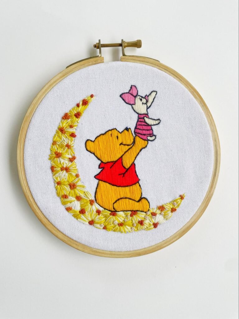 Friends Forever – Hand-Embroidered Wall Art (6")