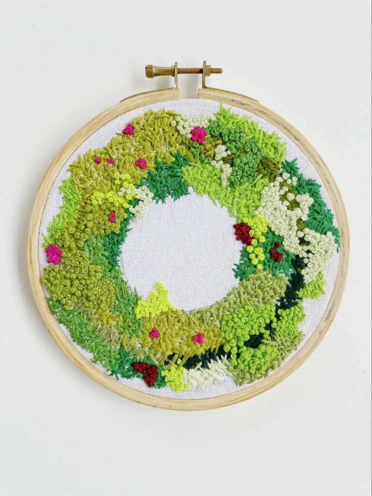 Forest Ferny Floor – Hand-Embroidered Botanical Wall Art (6")
